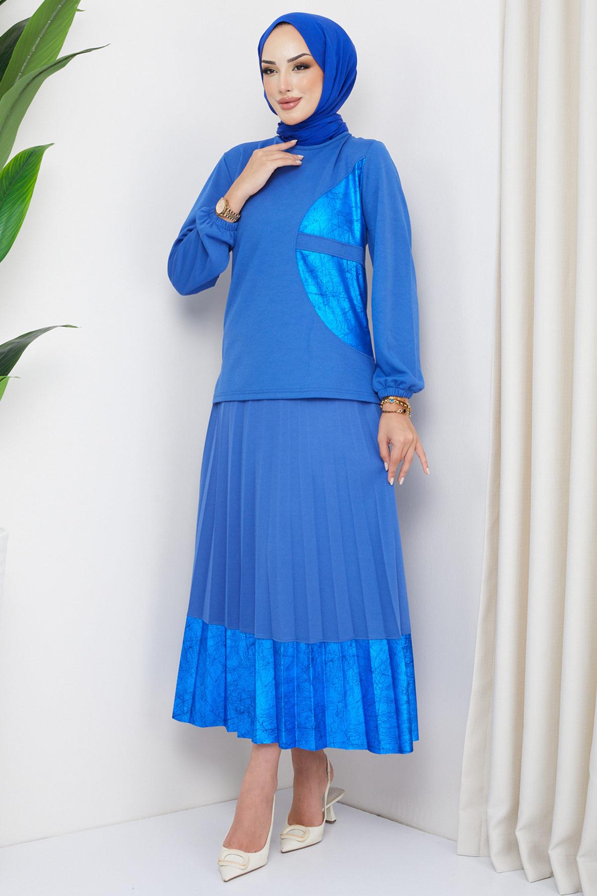 Jewel Pilise Etekli Takım Saks HM2202