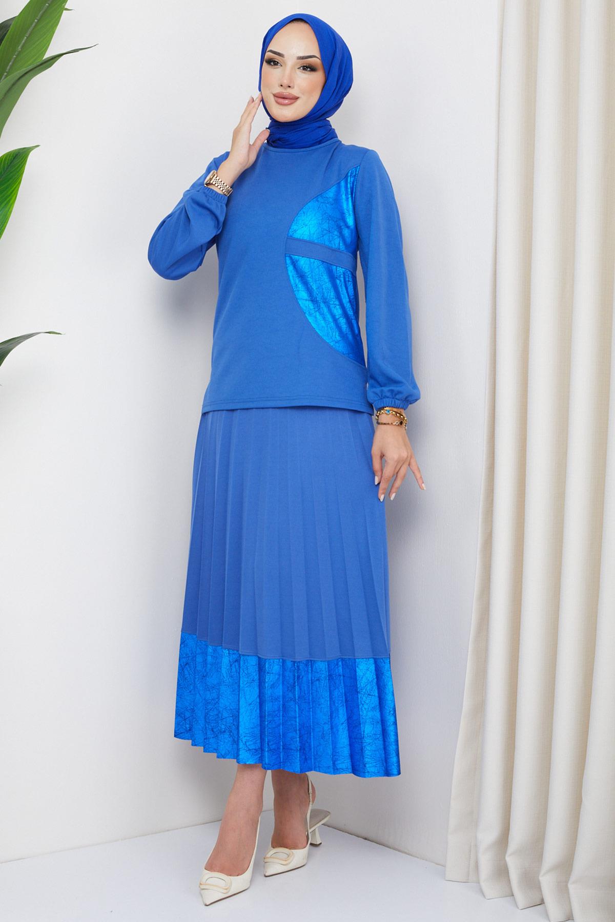 Jewel Pilise Etekli Takım Saks HM2202
