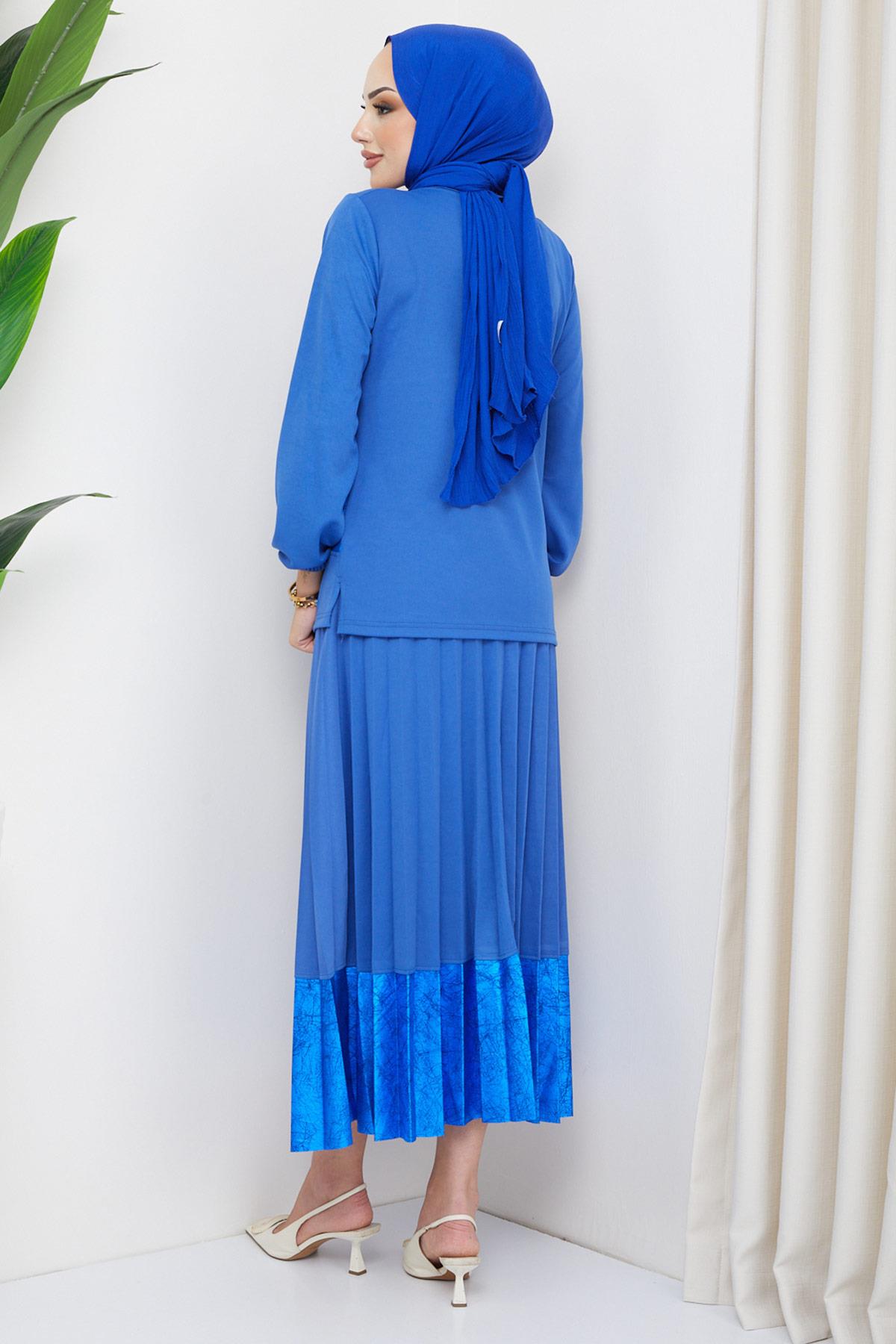 Jewel Pilise Etekli Takım Saks HM2202