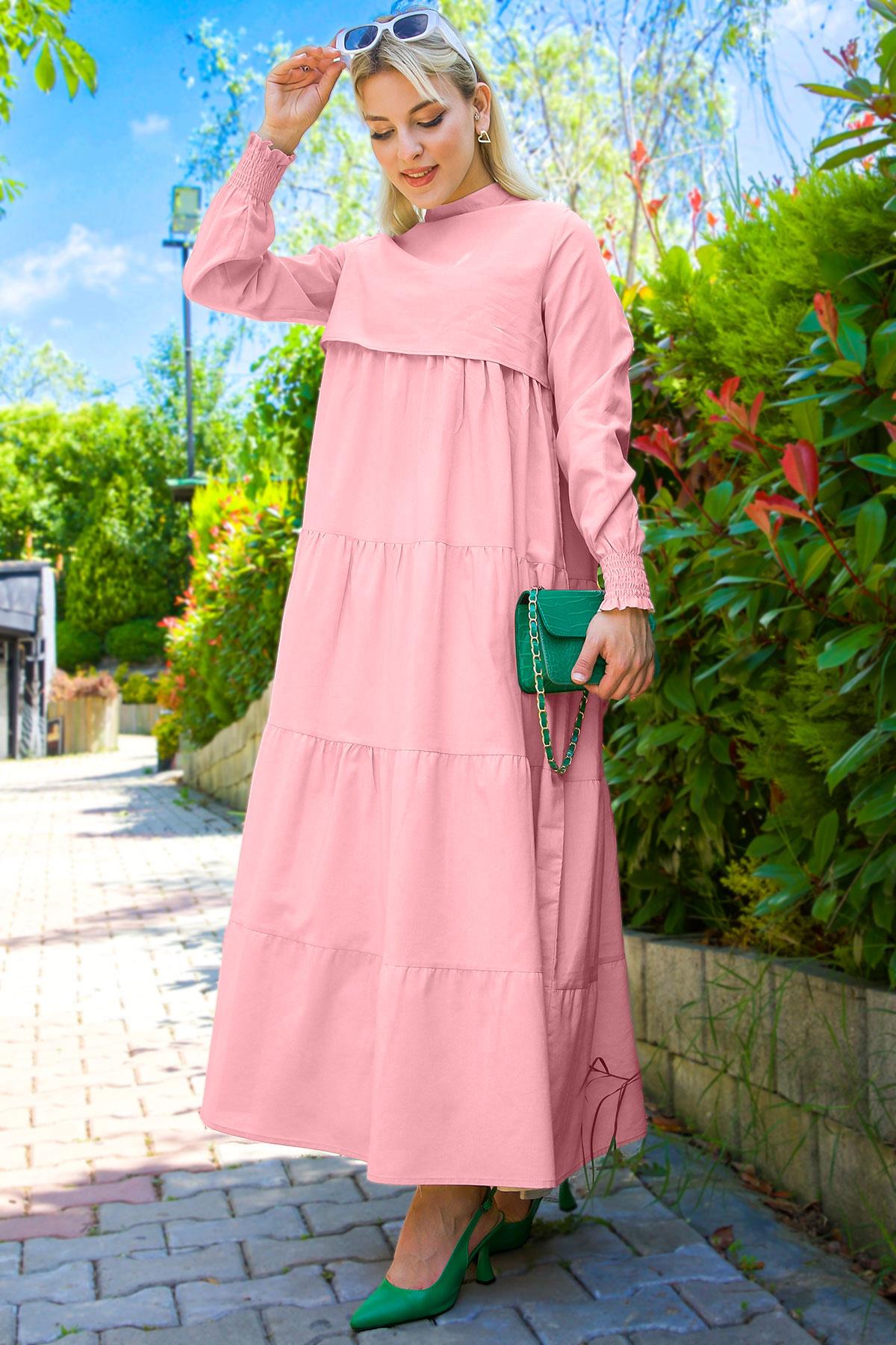 Kat Kat Elbise Pembe HM2172