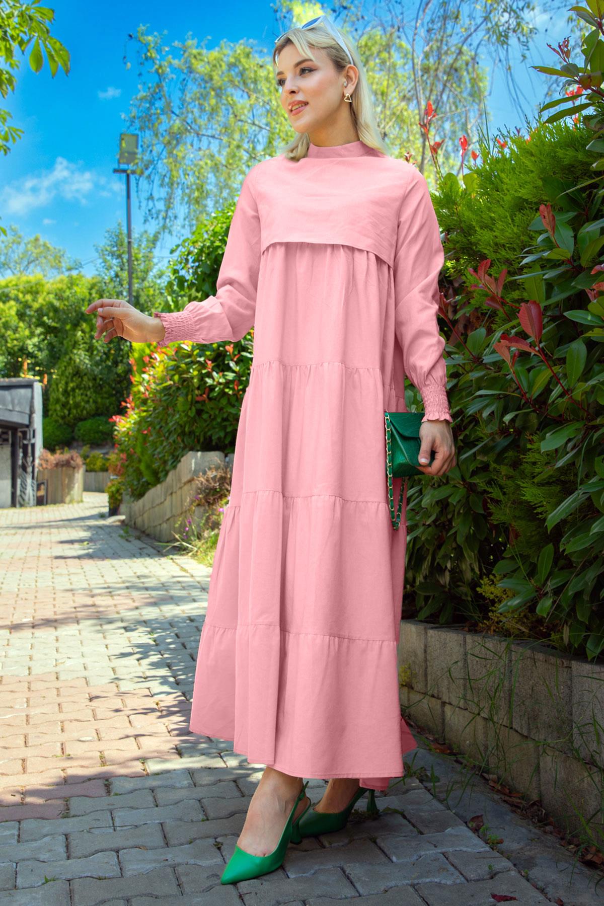 Kat Kat Elbise Pembe HM2172