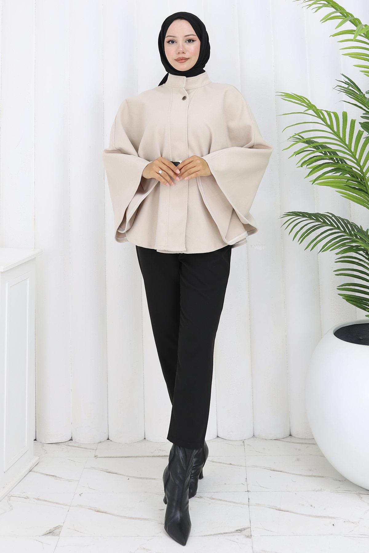 Kemerli Kaşe Panço Bej HM2842