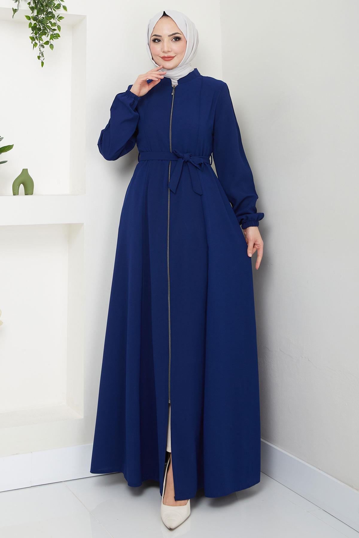 Kuşaklı Ferace İndigo HM2326