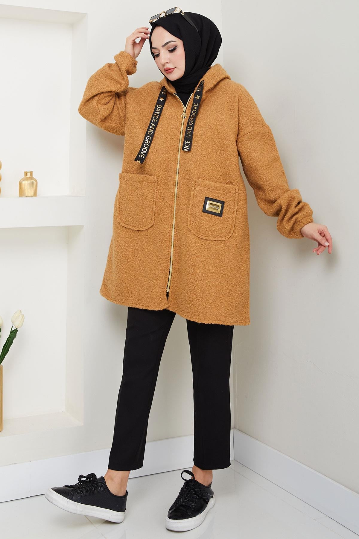 Oversize Buklet Kaban Camel HM2657