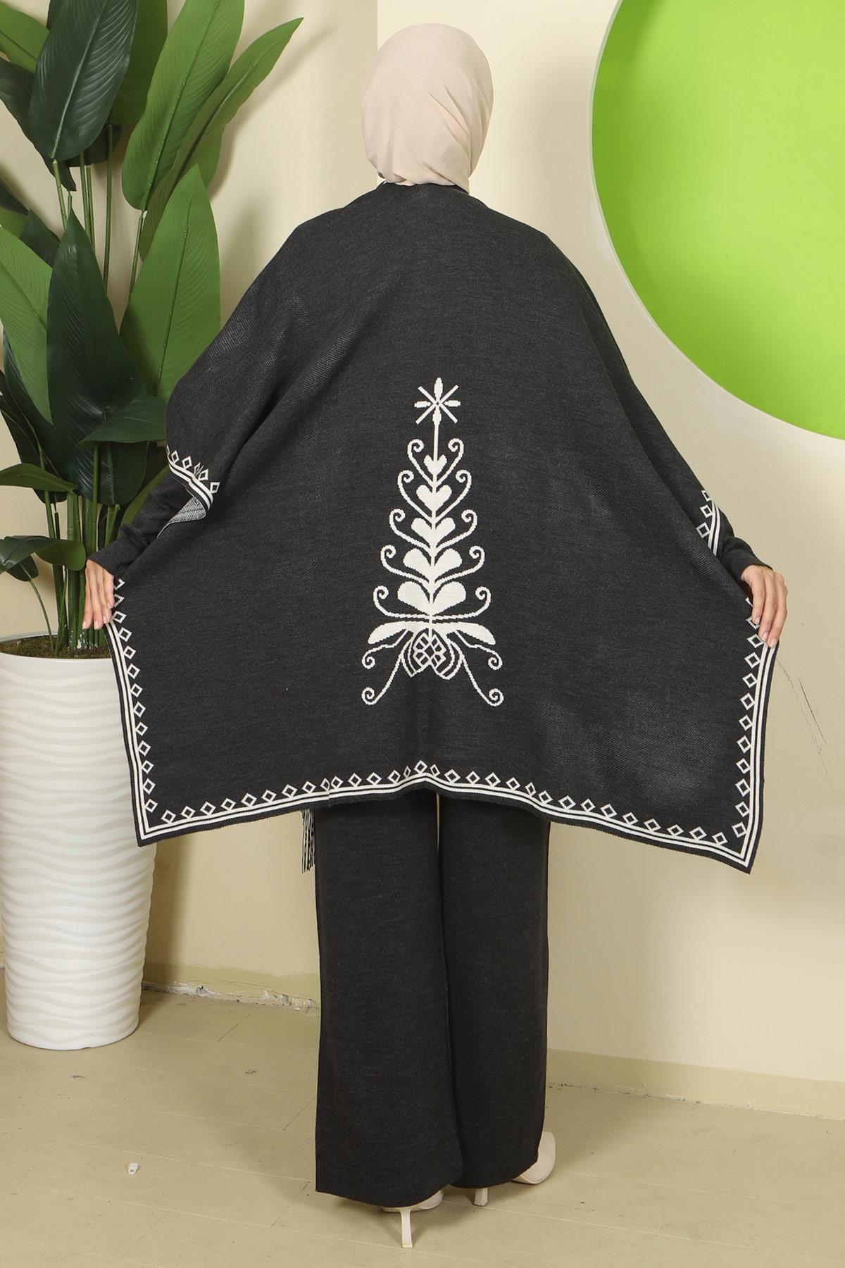 Pançolu Üçlü Triko Takım Antrasit HM2814