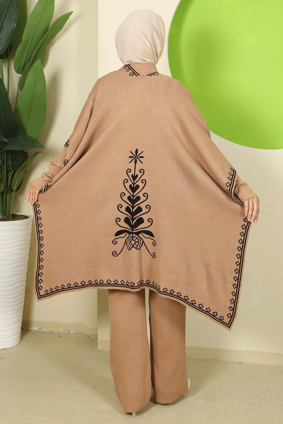 Pançolu Üçlü Triko Takım Camel HM2814