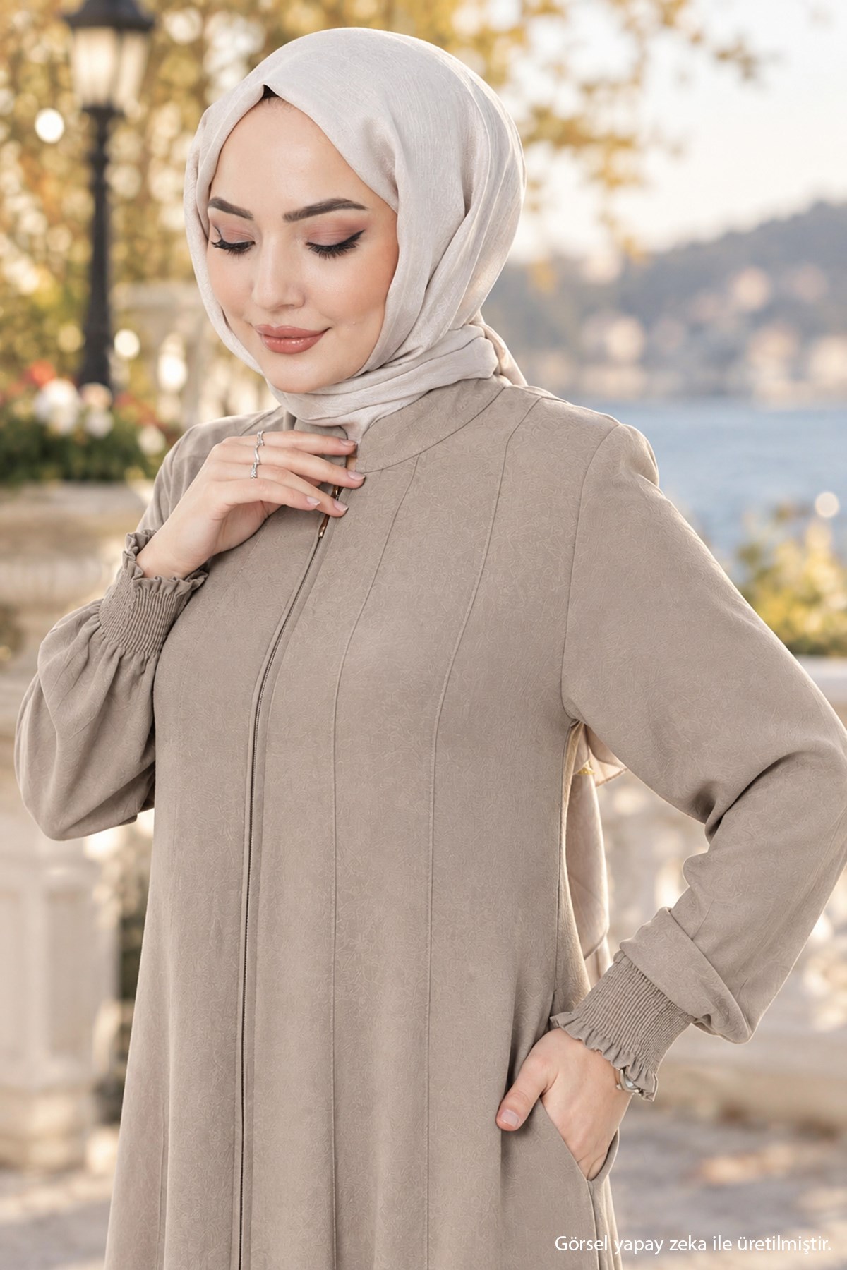Parçalı Mevlana Ferace Vizon HM2362