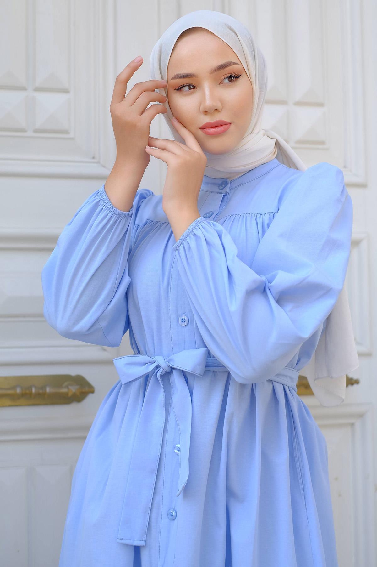 Robalı Mevlana Elbise Bebe Mavisi HM2223