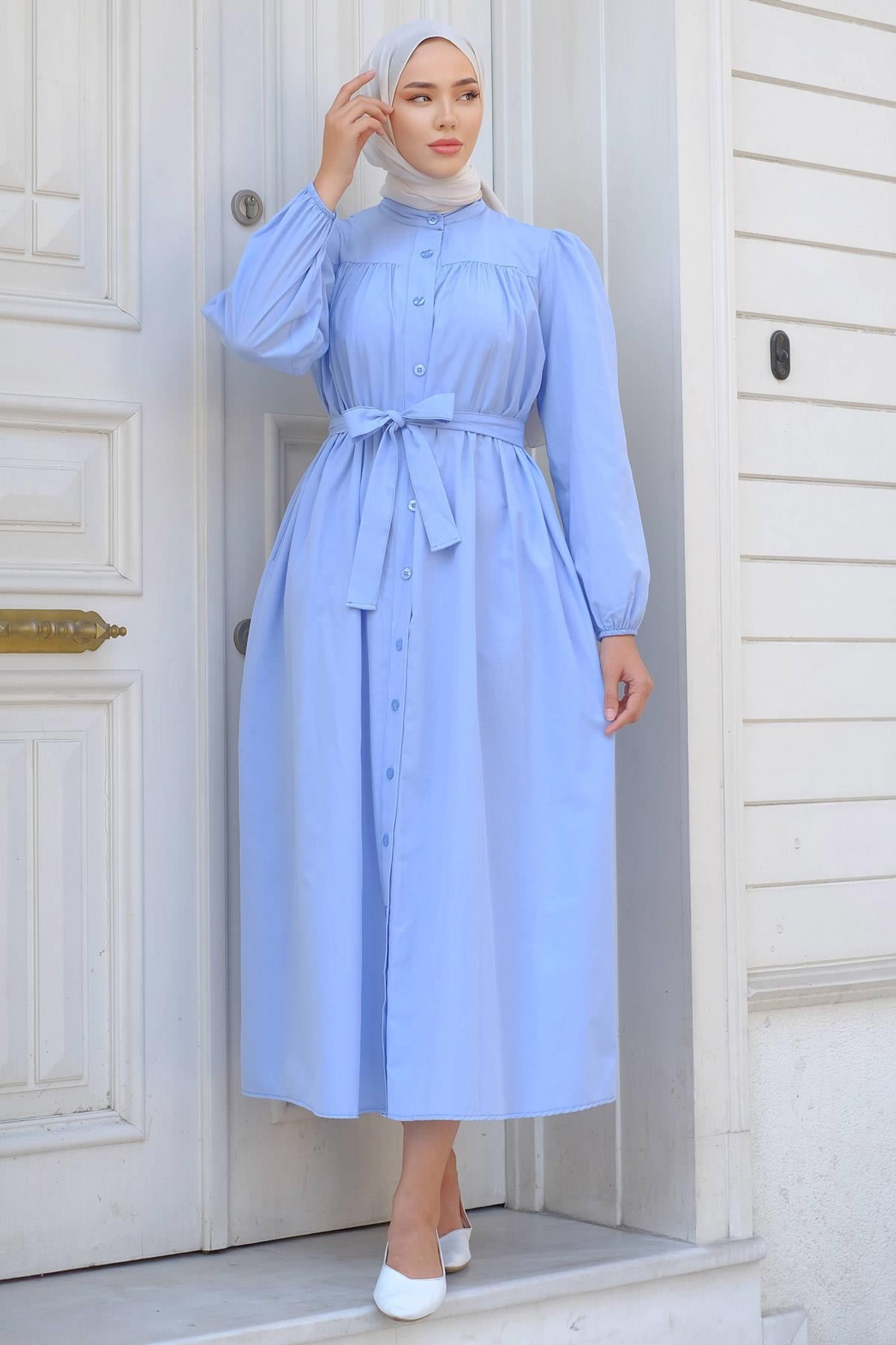 Robalı Mevlana Elbise Bebe Mavisi HM2223