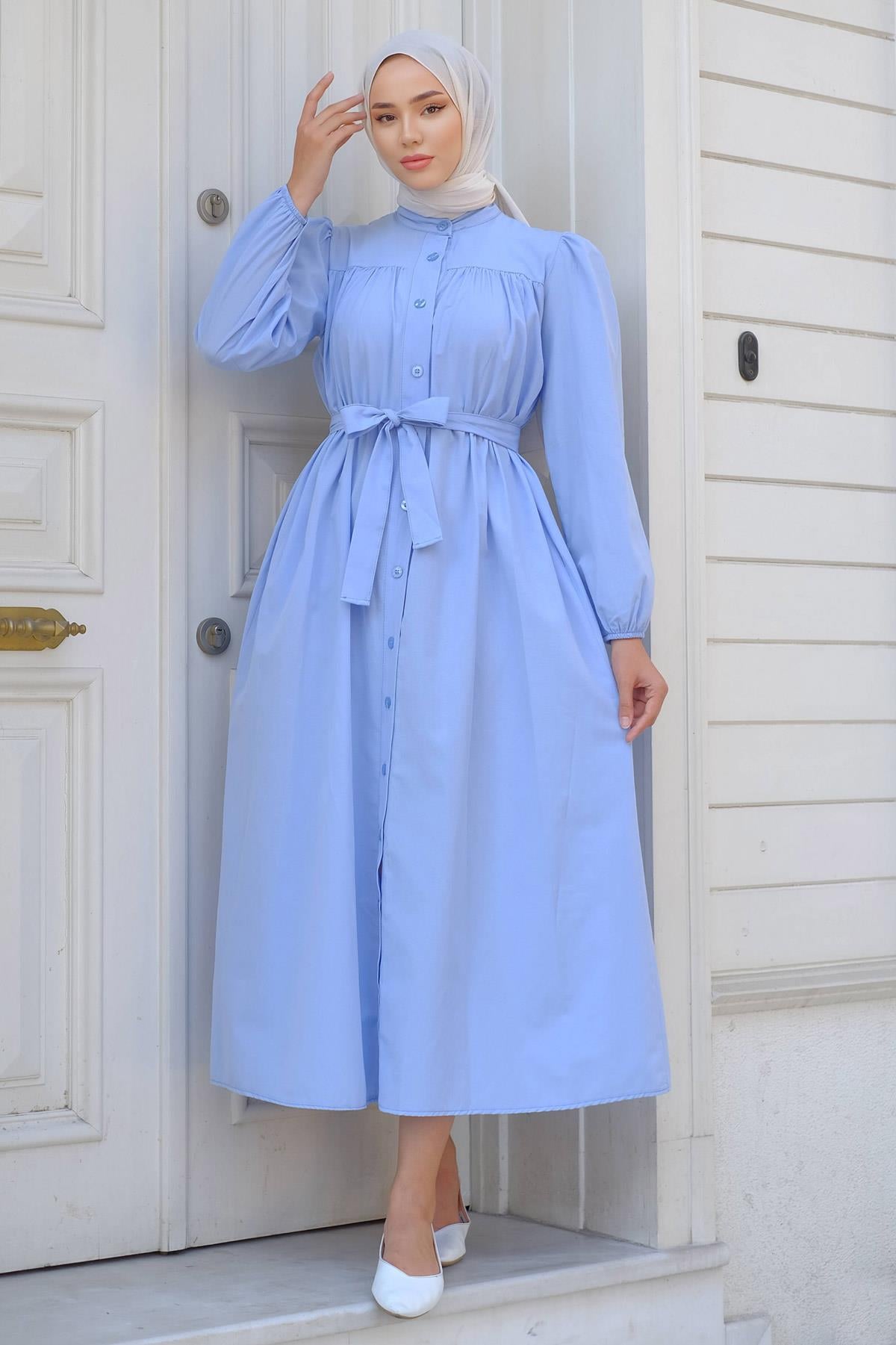 Robalı Mevlana Elbise Bebe Mavisi HM2223