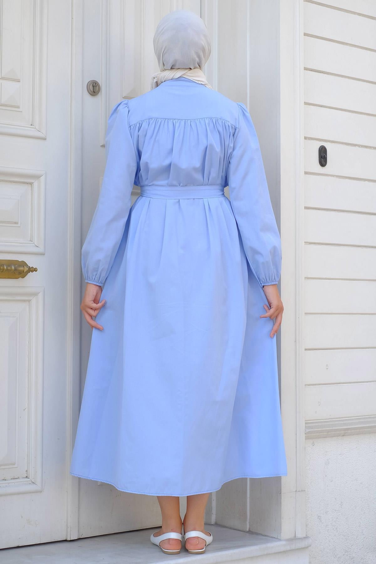 Robalı Mevlana Elbise Bebe Mavisi HM2223