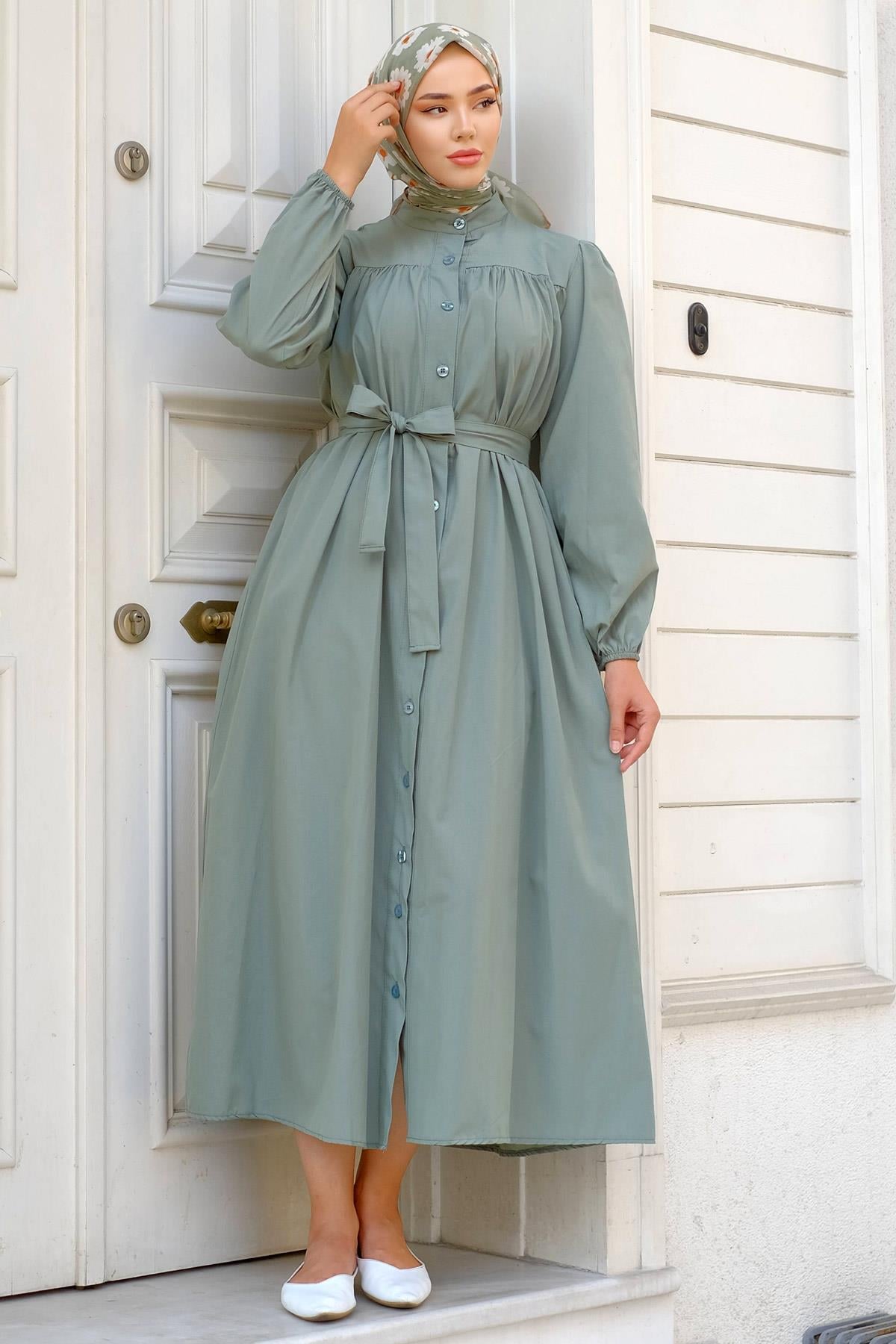 Robalı Mevlana Elbise Mint HM2223