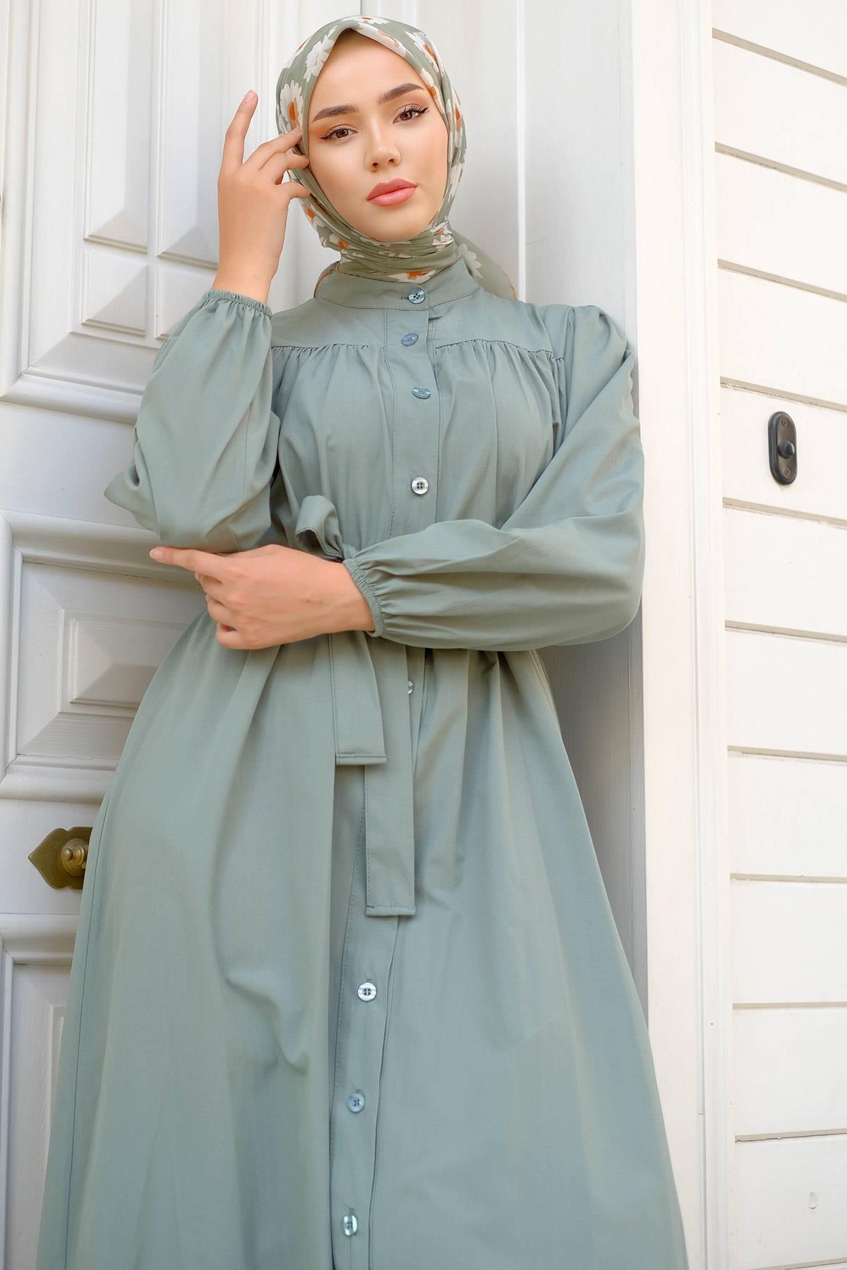 Robalı Mevlana Elbise Mint HM2223