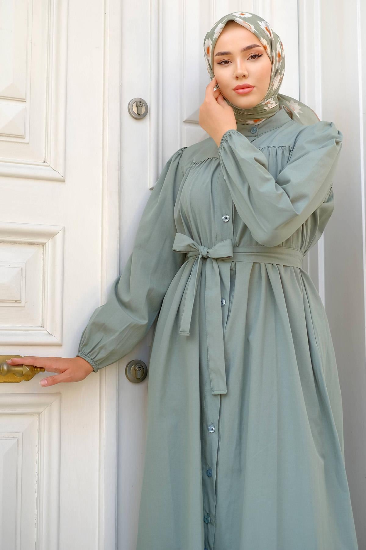 Robalı Mevlana Elbise Mint HM2223