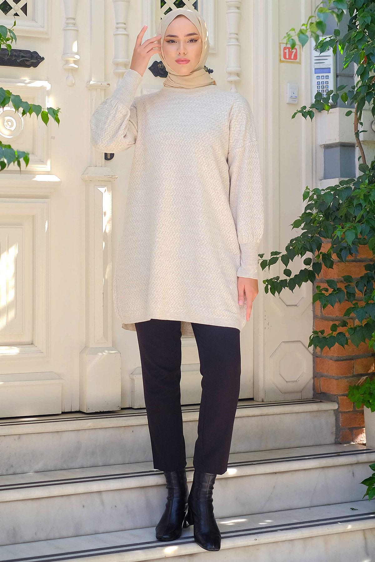 Salaş Triko Tunik Taş HM2230