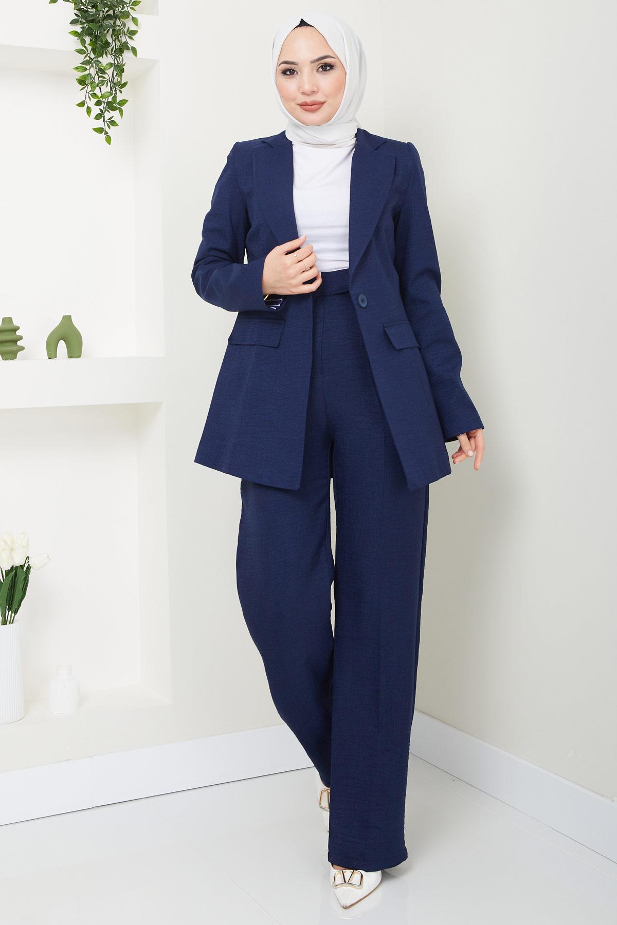 Sofya Ceketli Takım Lacivert HM2414