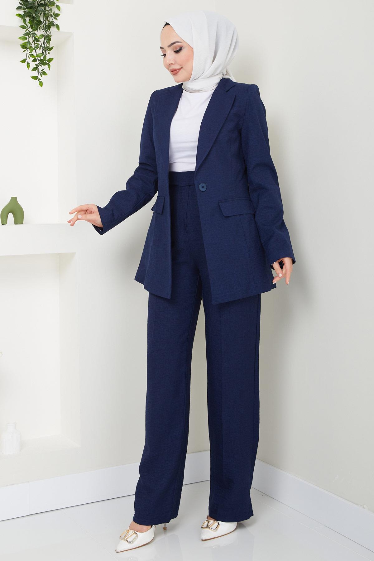 Sofya Ceketli Takım Lacivert HM2414