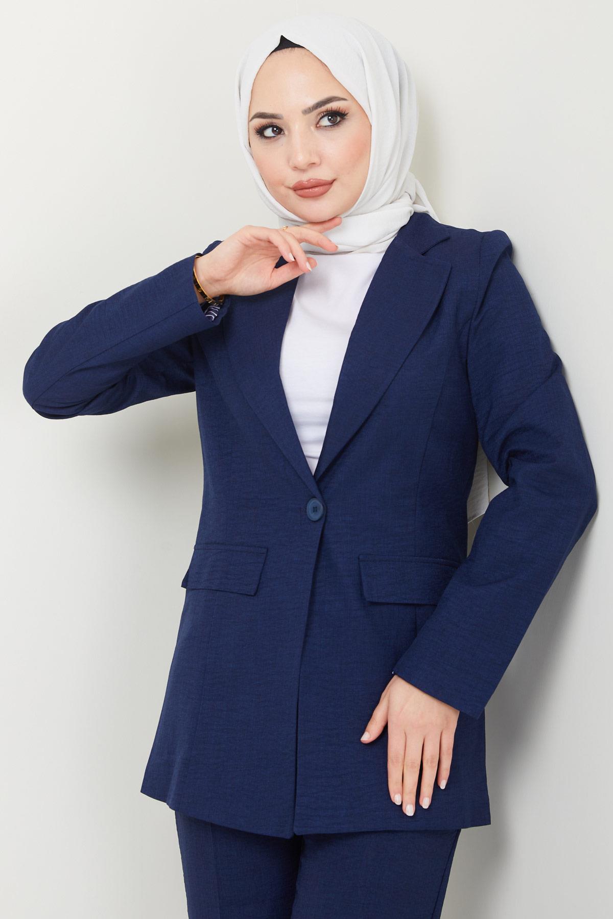 Sofya Ceketli Takım Lacivert HM2414