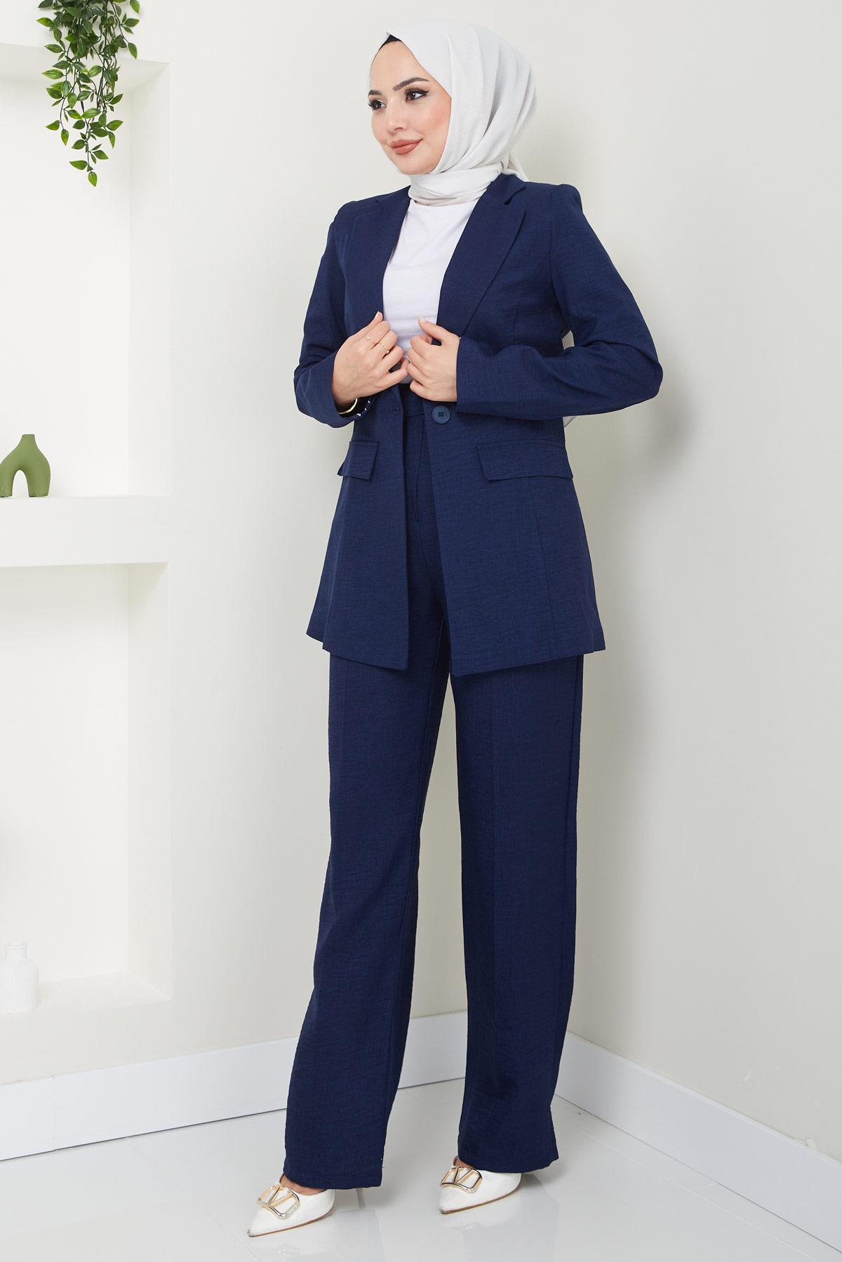 Sofya Ceketli Takım Lacivert HM2414