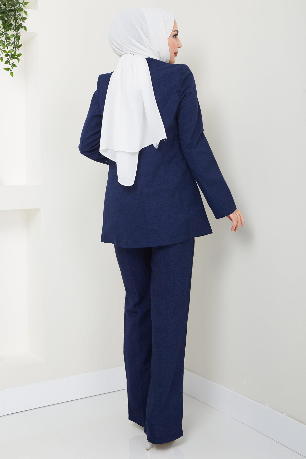 Sofya Ceketli Takım Lacivert HM2414