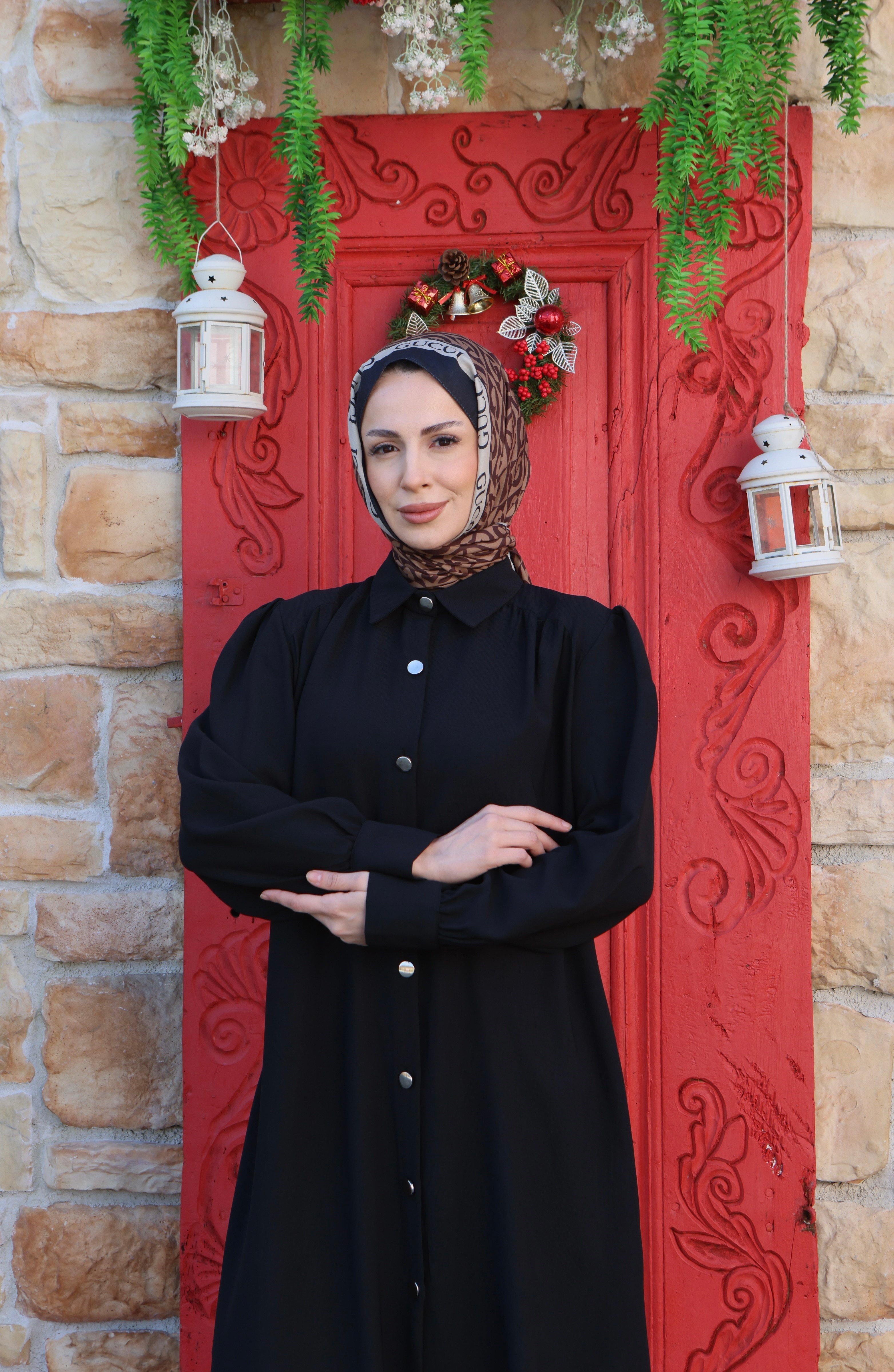 Uzun Düğmeli Tunik Siyah HNT8533