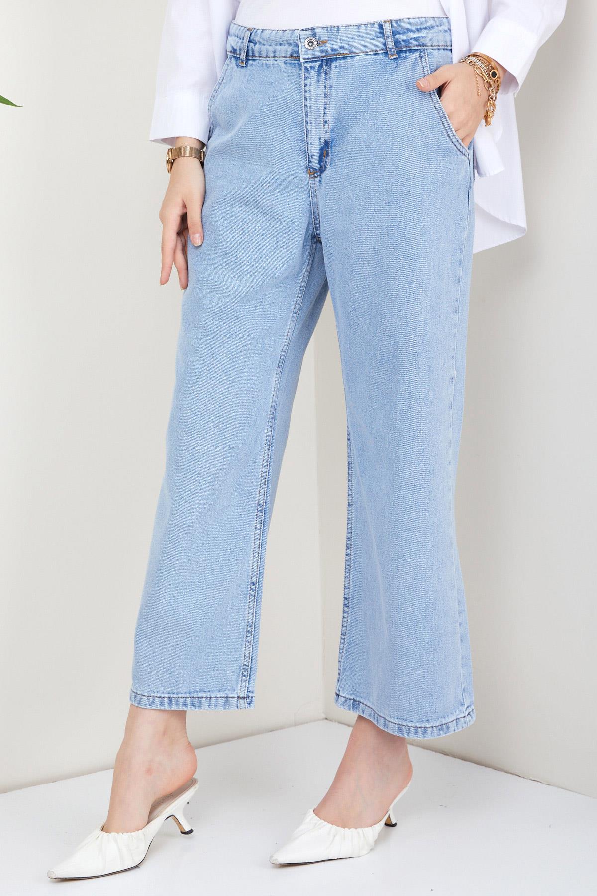 Yüksek Bel Wide Leg Kalıp Pantolon
