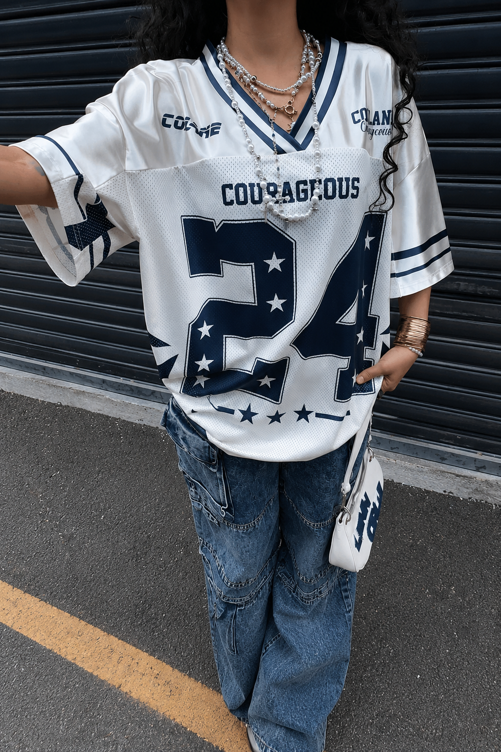 24 Blue Jersey Detail Unisex Jersey Forma