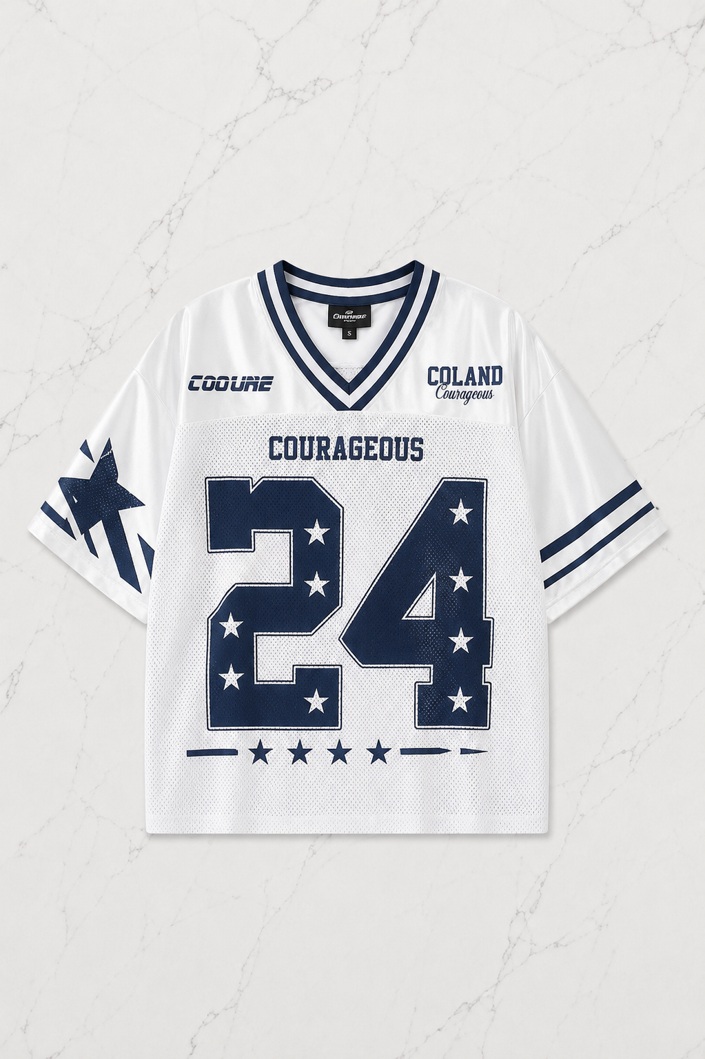 24 Blue Jersey Detail Unisex Jersey Forma