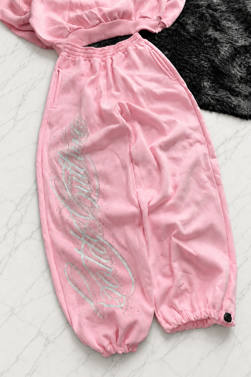 Angel Taşlı Baggy Unisex Eşofman Altı