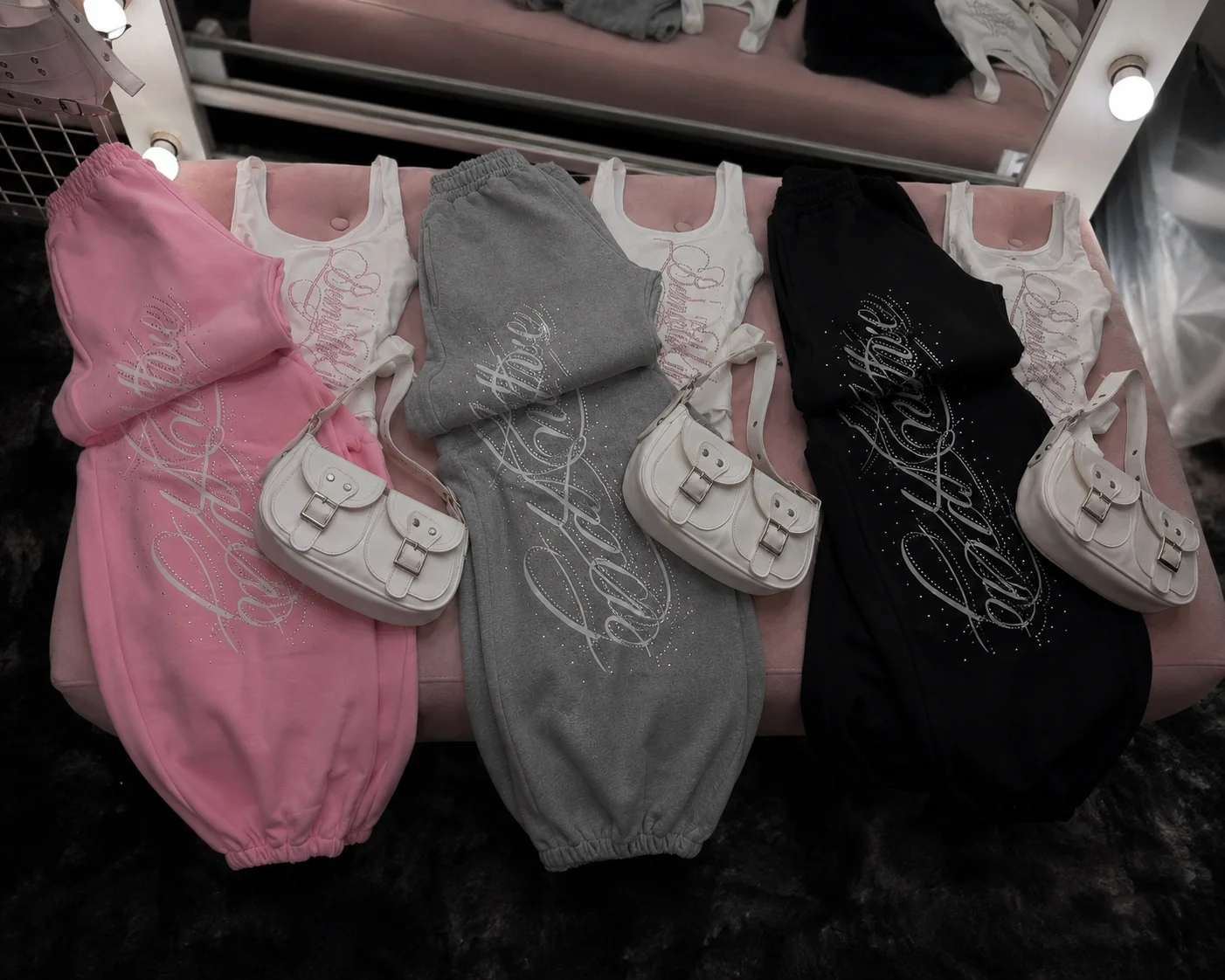 Angel Taşlı Baggy Unisex Eşofman Takımı