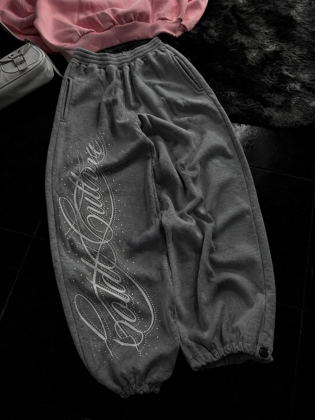 Angel Taşlı Baggy Unisex Eşofman Takımı