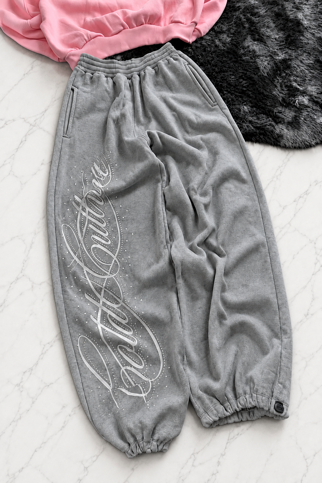 Angel Taşlı Baggy Unisex Eşofman Takımı