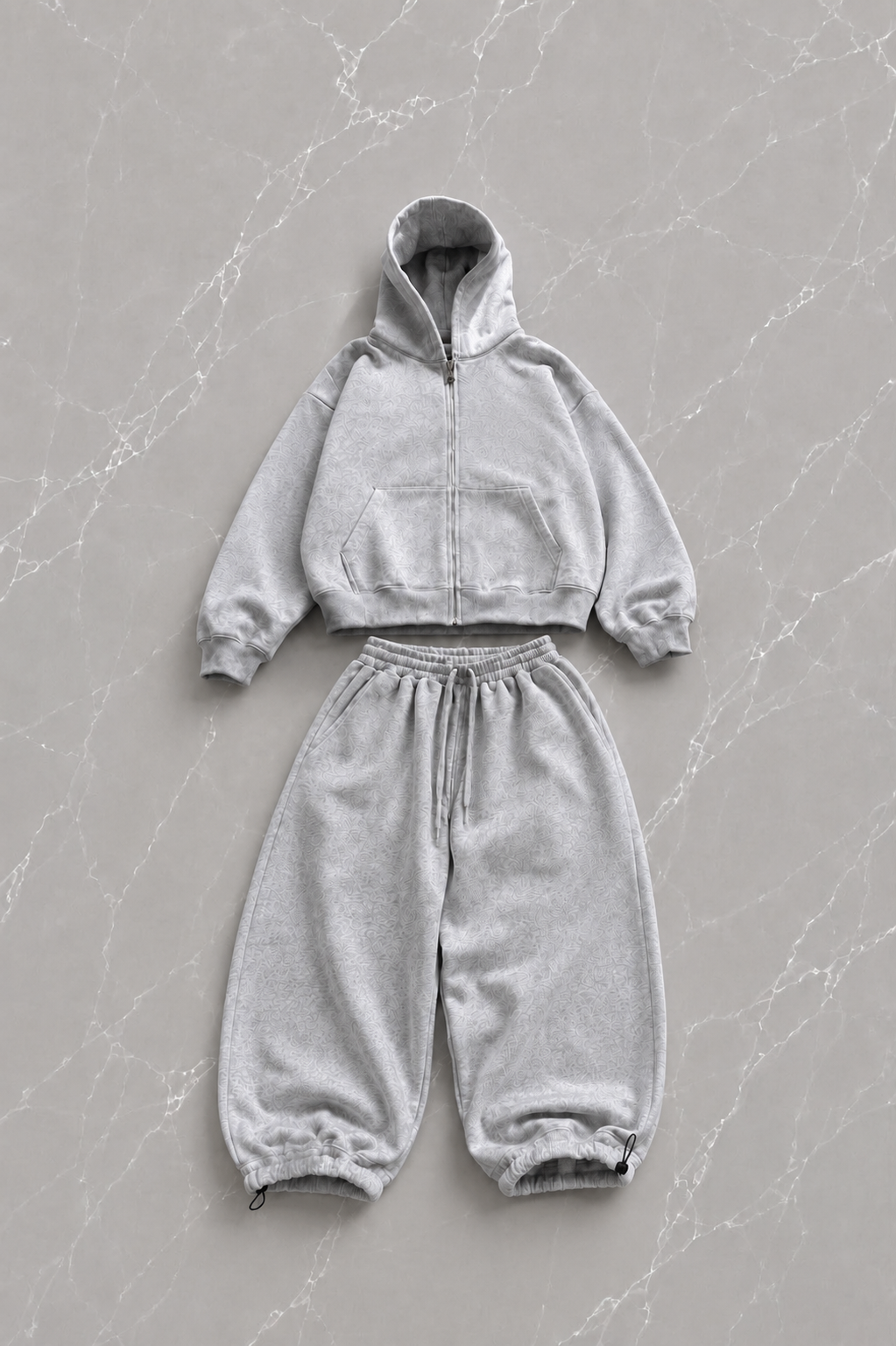 Basic Düz Baggy Kalıp Unisex Eşofman Takımı