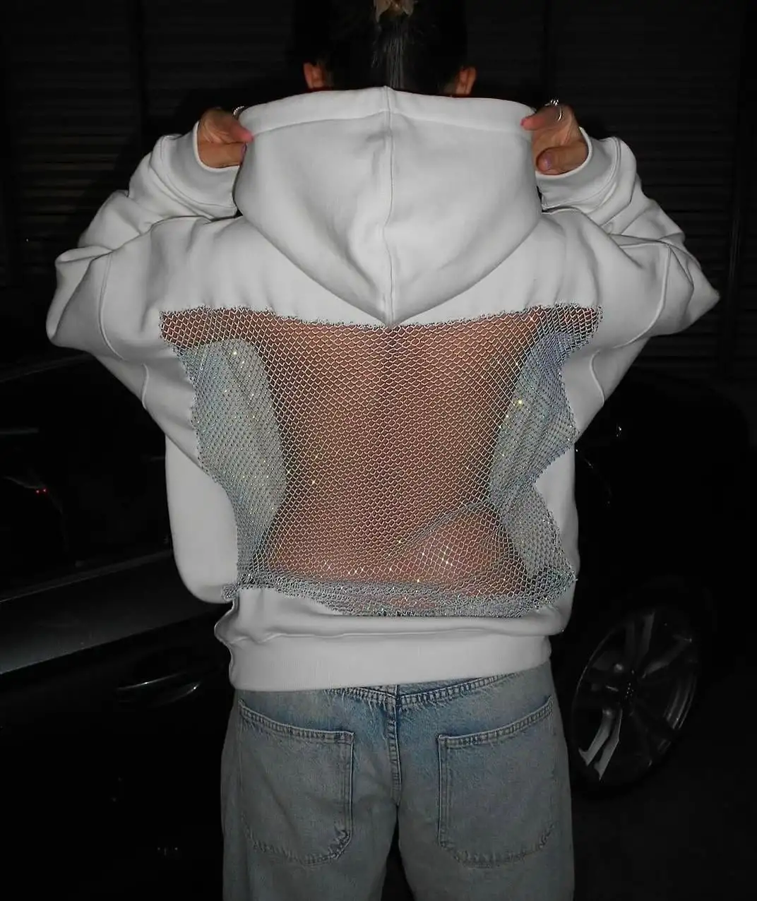 Beyaz Crystal Vision Sweatshirt