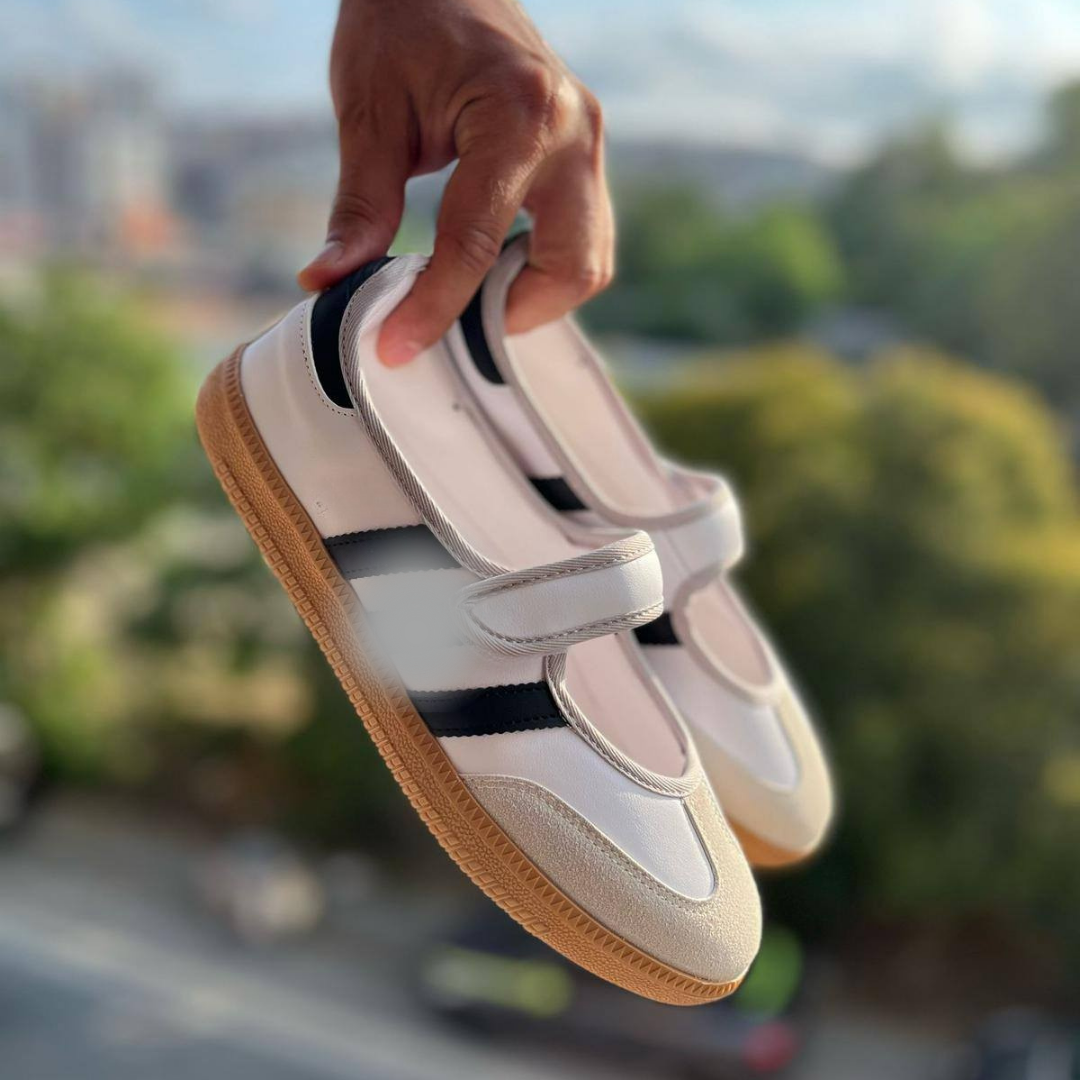 Beyaz Urban Retro Strap Sneaker