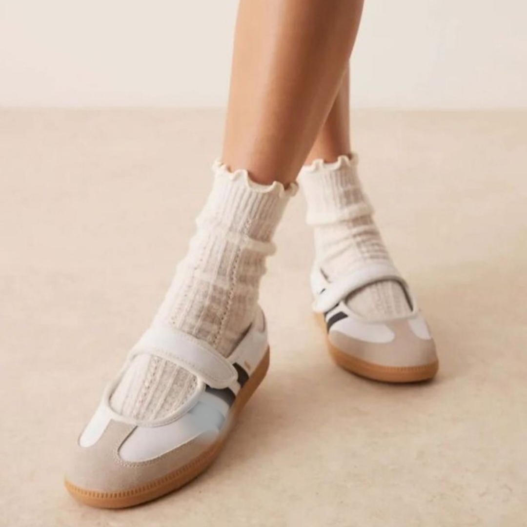 Beyaz Urban Retro Strap Sneaker