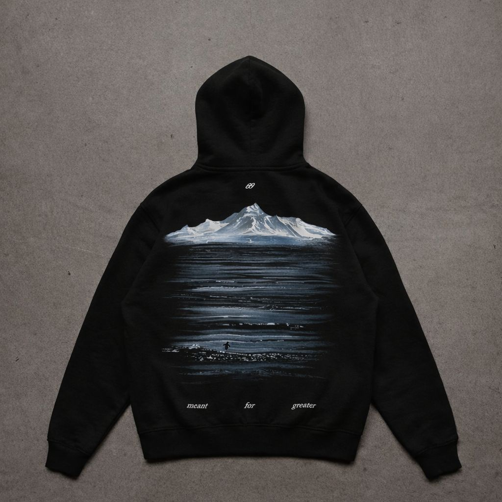Black Meant For Greater Oversize Unisex Hoodie