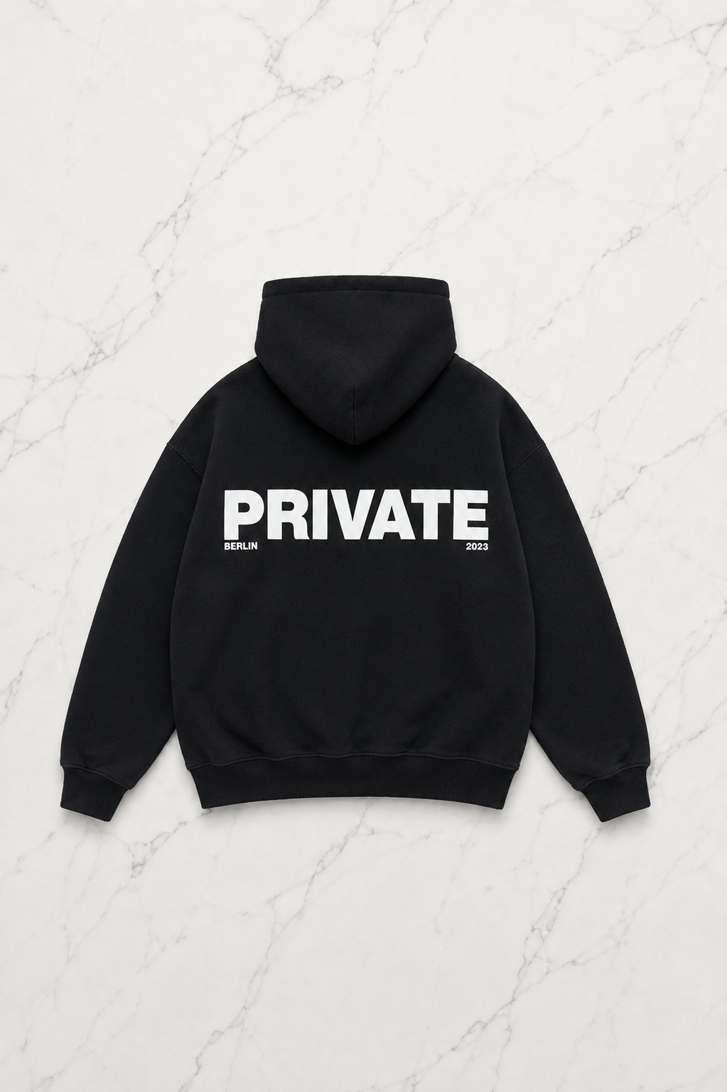 Black Sırt Private Sweatshirt