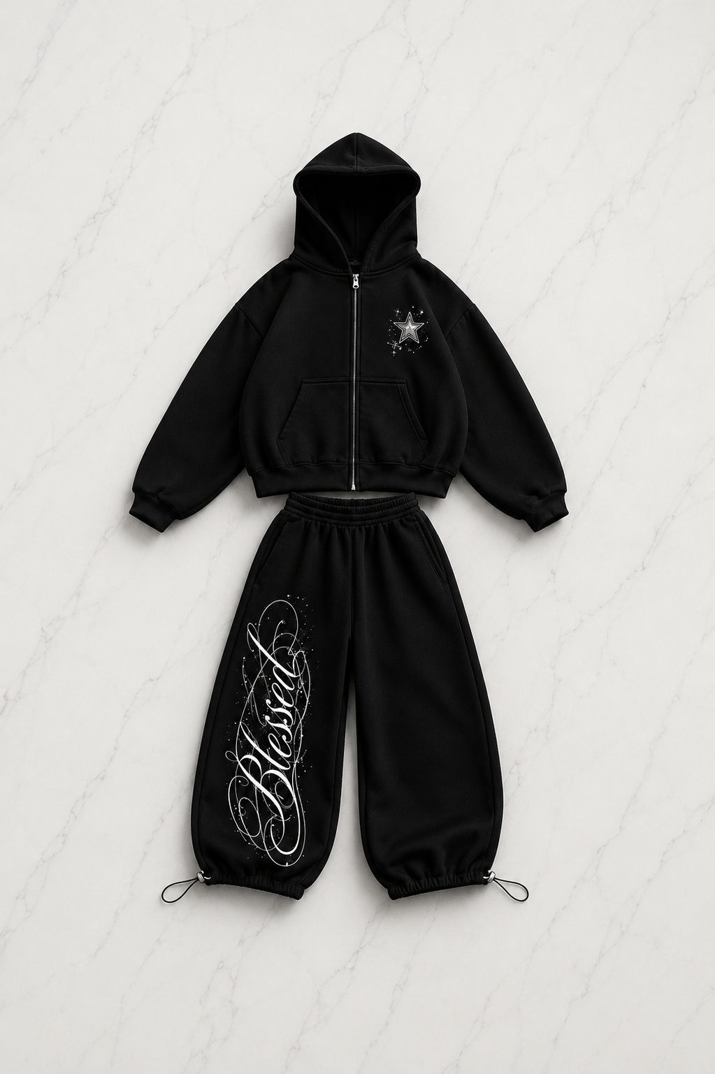 Blessed Baggy Kalıp Unisex Eşofman Takımı