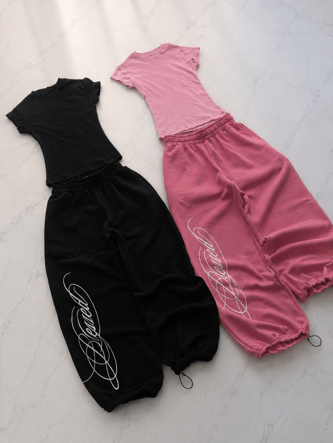 Blessed Script Detaylı Baggy Eşofman Takımı
