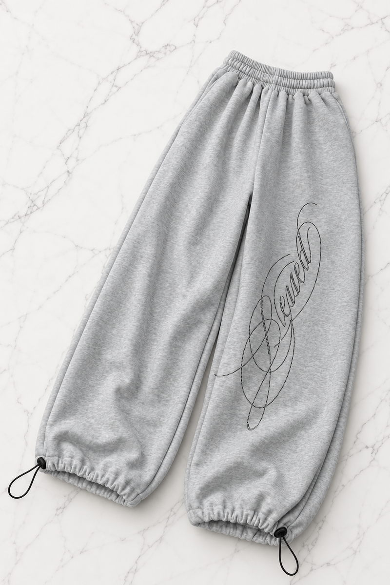 Blessed Taş Baskılı Baggy Unisex Eşofman Altı