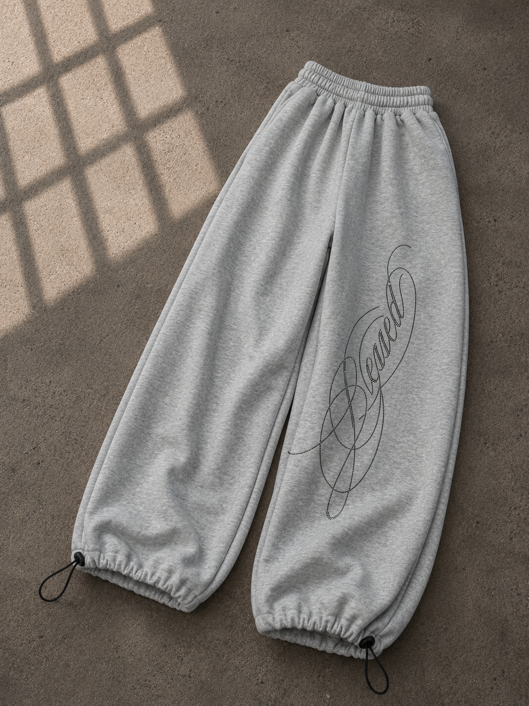 Blessed Taş Baskılı Baggy Unisex Eşofman Altı
