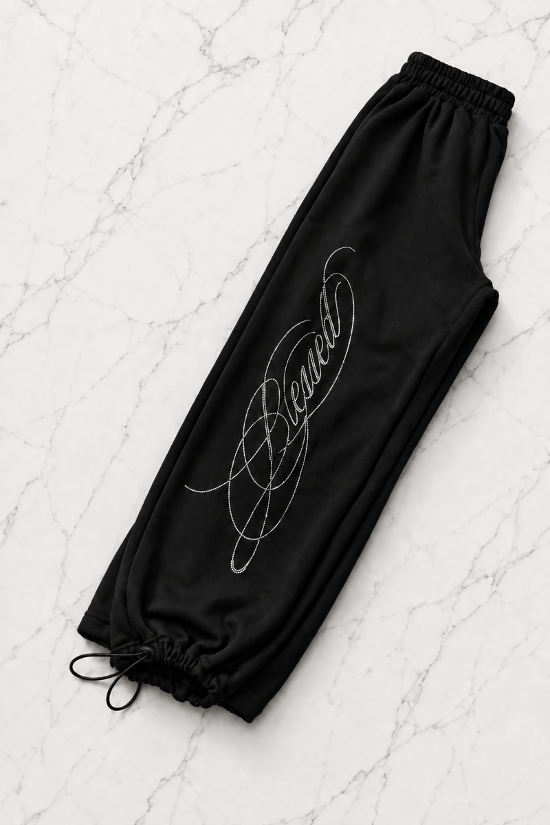 Blessed Taş Baskılı Baggy Unisex Eşofman Altı