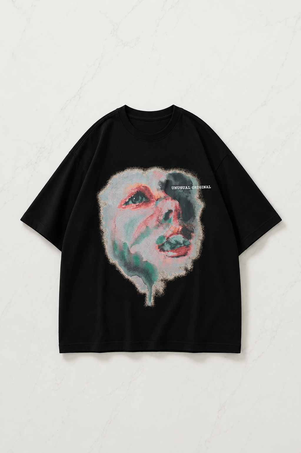Blind Folded Detaylı Oversize Unisex T-shirt