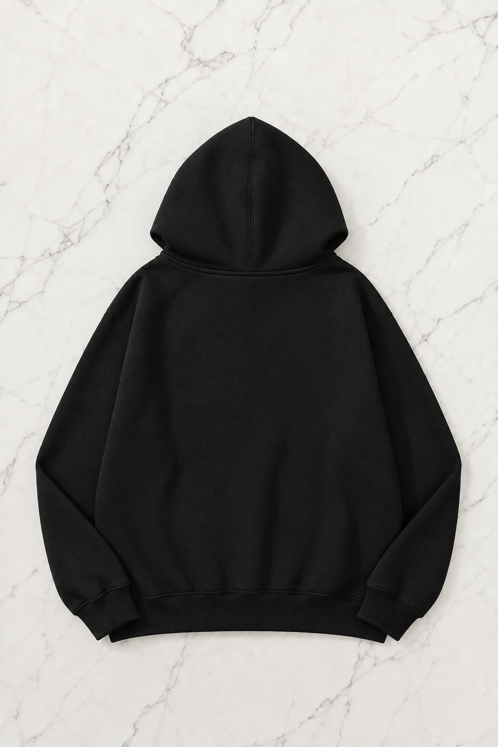Blood Girl Siyah Kapüşonlu Oversize Unisex Hırka