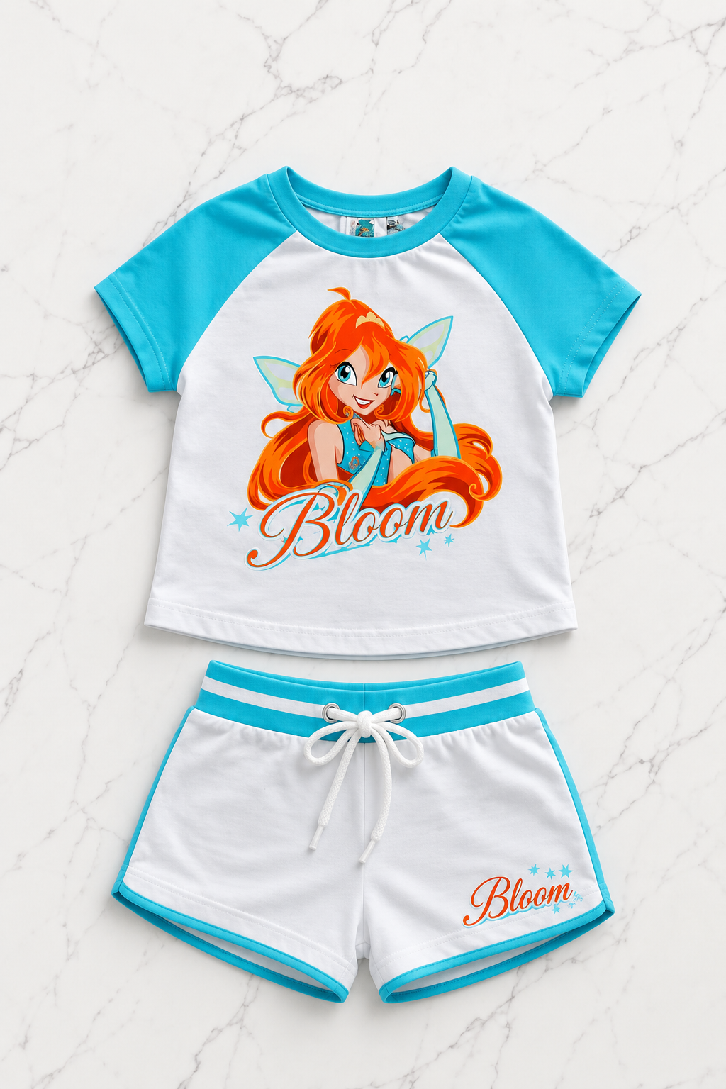 Bloom Turkuaz Şort T-shirt Takım