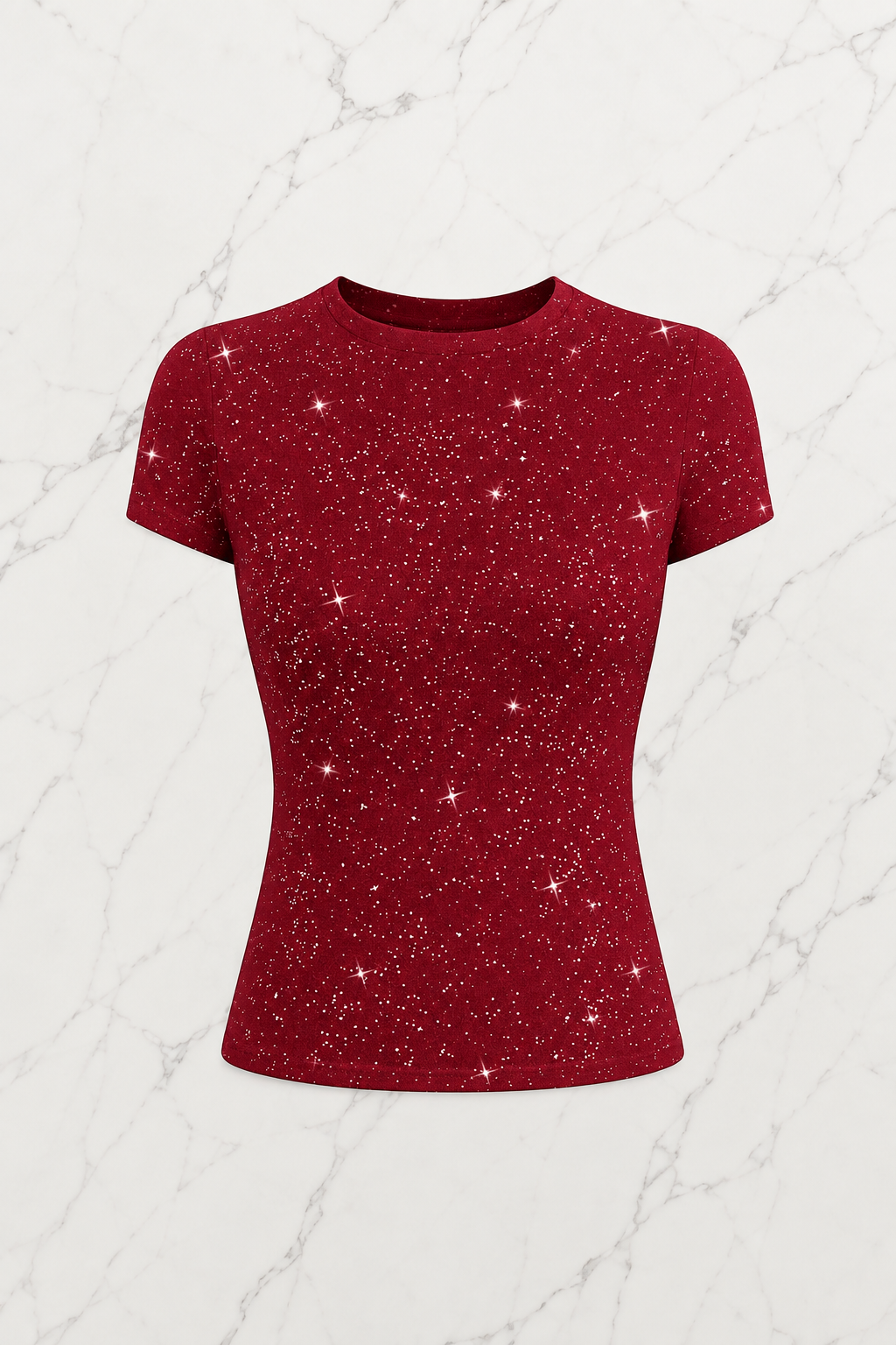 Bordo Cris Sim Detaylı Tam Boy Bluz