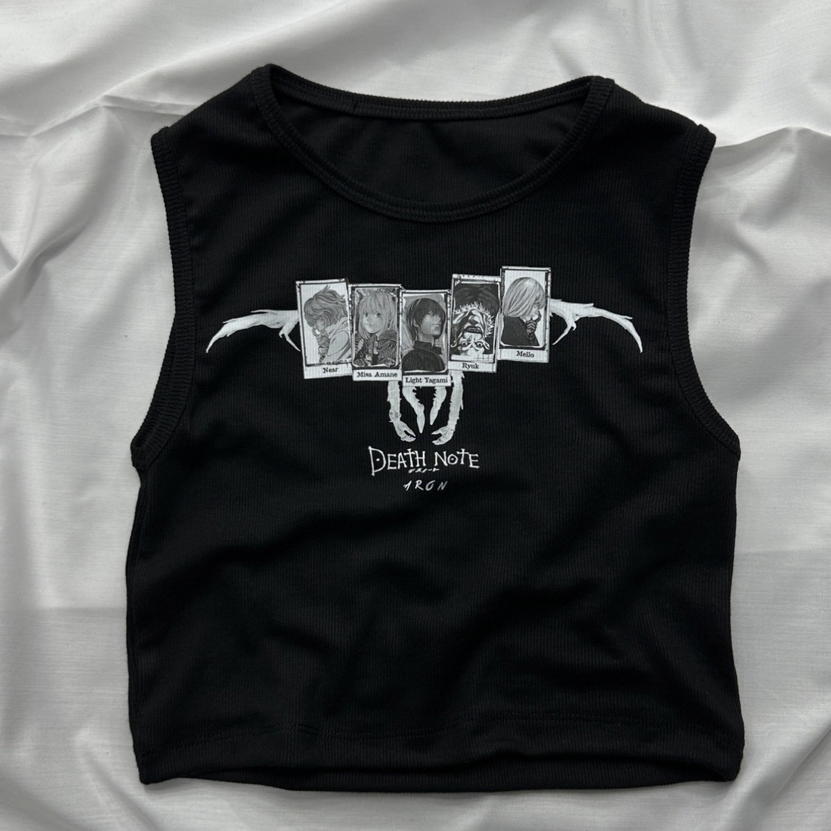 Death Note Detail Crop Tank