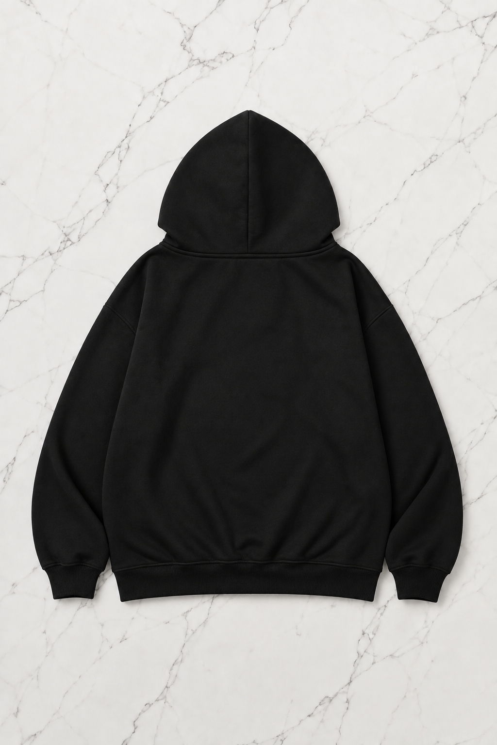 Devil Angel Cry Siyah Kapüşonlu Oversize Unisex Hırka