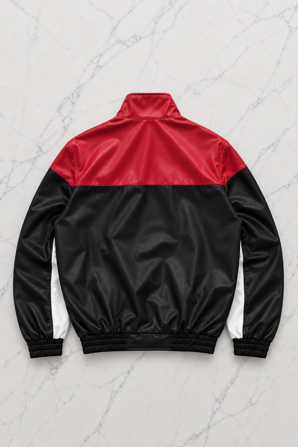 F1 Redbull Kırmızı/Siyah Deri Unisex Ceket